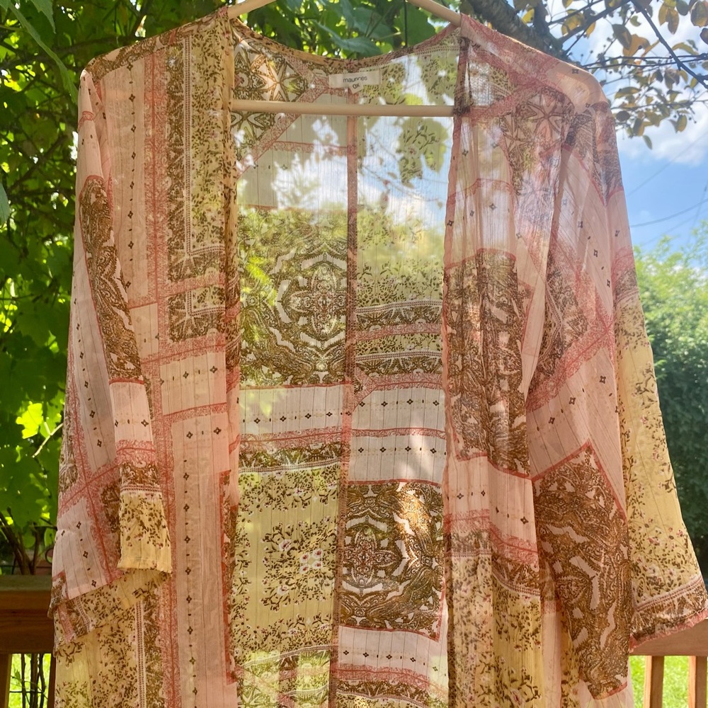 Maurices woman’s size ox floral print flowy cover up